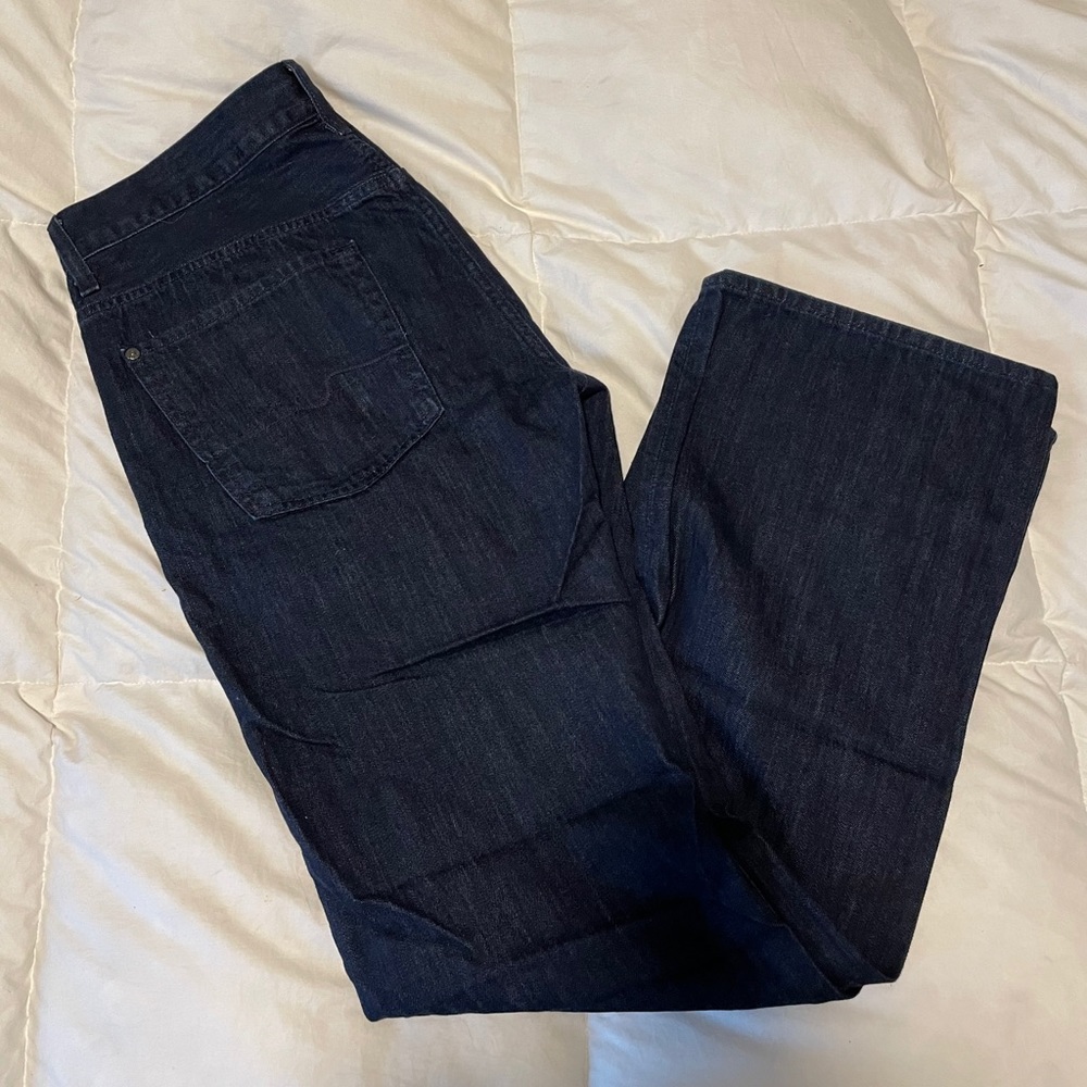 7 For All Mankind Dark Denim Bootcut Size 33